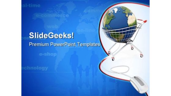 Online Global Shopping Internet PowerPoint Templates And PowerPoint Backgrounds 0911