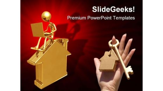 Online Home Search Real Estate PowerPoint Templates And PowerPoint Backgrounds 0811