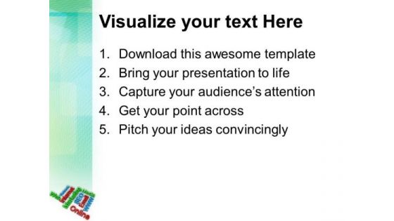 Online Internet Marketing Words PowerPoint Templates Ppt Backgrounds For Slides 0413