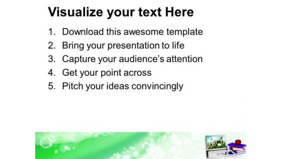 Online Learning With An Apple Technology PowerPoint Templates Ppt Backgrounds For Slides 0213