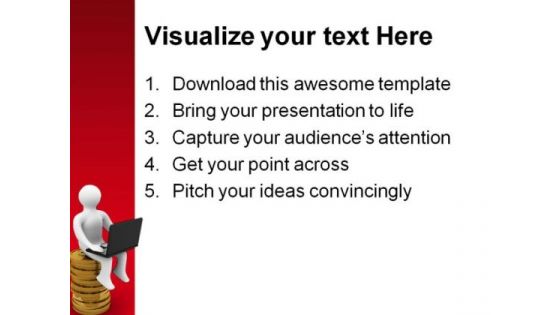 Online Making Money Business PowerPoint Backgrounds And Templates 1210