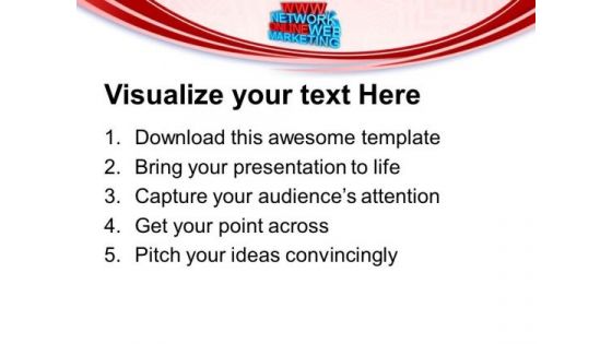 Online Marketing Related Words Www Web PowerPoint Templates Ppt Backgrounds For Slides 0213