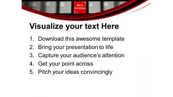 Online Merry Christmas Internet PowerPoint Templates Ppt Backgrounds For Slides 1112