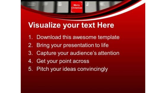 Online Merry Christmas Internet PowerPoint Templates Ppt Backgrounds For Slides 1112