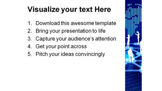 Online Network Community Global PowerPoint Themes And PowerPoint Slides 0711