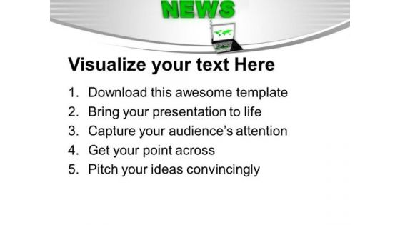 Online News Updates Internet PowerPoint Templates Ppt Backgrounds For Slides 0213