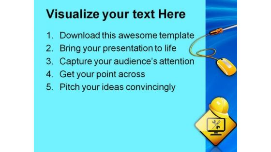 Online Repairing Mouse PowerPoint Templates And PowerPoint Backgrounds 0211