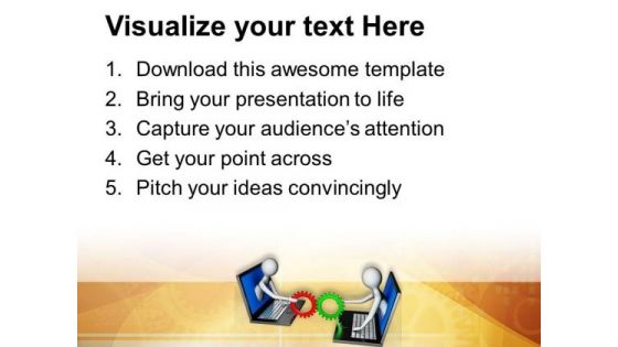 Online Teamwork Concept PowerPoint Templates Ppt Backgrounds For Slides 0813