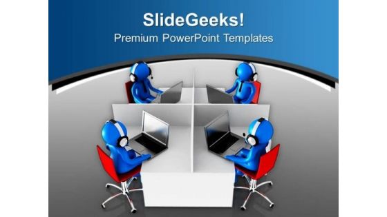 Online Technology Help Center PowerPoint Templates Ppt Backgrounds For Slides 0713
