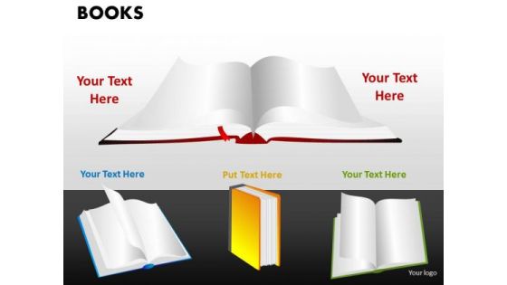 Open Books PowerPoint Slides And Ppt Diagram Templates