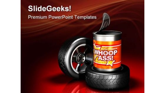 Open Can Of Automotive Wheels Industrial PowerPoint Themes And PowerPoint Slides 0711