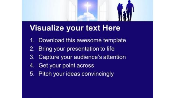 Open Door Family Christian PowerPoint Templates And PowerPoint Themes 0812