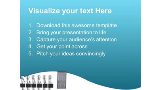 Open Door Of Success PowerPoint Templates Ppt Backgrounds For Slides 0613