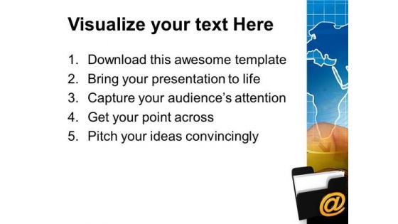 Open Mail Folder Internet PowerPoint Templates And PowerPoint Themes 0812