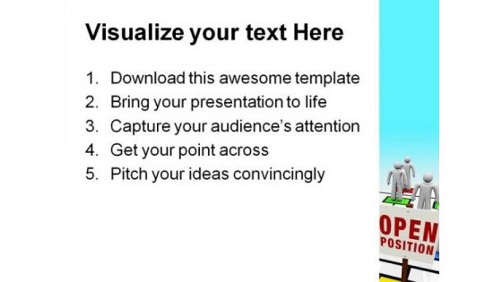 Open Position In Organization Business PowerPoint Template 1110