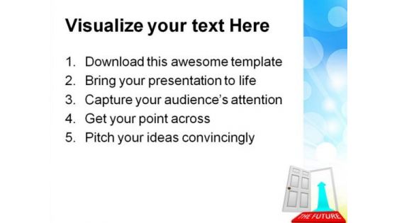 Open The Door Future PowerPoint Templates And PowerPoint Backgrounds 0211
