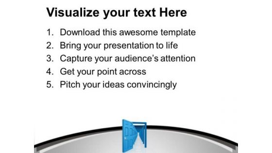Open The Right Door With Many Opportunity PowerPoint Templates Ppt Backgrounds For Slides 0513