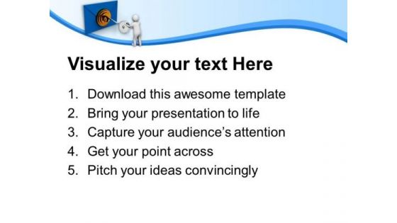 Open The Right Envlope Of Information PowerPoint Templates Ppt Backgrounds For Slides 0713