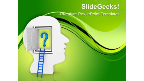 Open The Stairs Of Your Brain PowerPoint Templates Ppt Backgrounds For Slides 0613