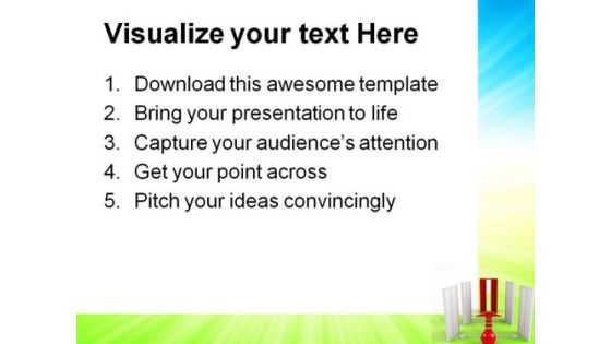 Opened Door For Success Business PowerPoint Templates And PowerPoint Backgrounds 0811