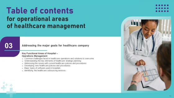 Operational Areas Of Healthcare Management Ppt PowerPoint Presentation Complete Deck With Slides