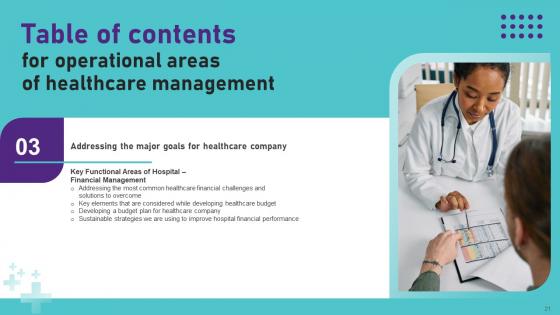 Operational Areas Of Healthcare Management Ppt PowerPoint Presentation Complete Deck With Slides