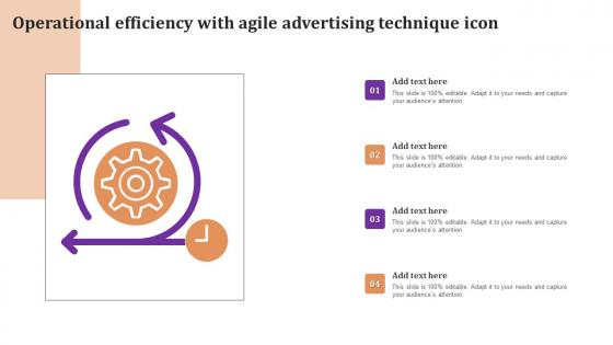 Operational Efficiency With Agile Advertising Technique Icon Pictures Pdf Operational Efficiency With Agile Advertising Technique Icon Pictures Pdf