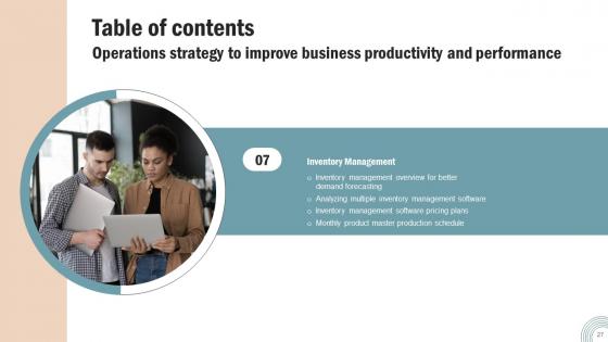 Operations Strategy To Improve Business Productivity And Performance Complete Deck