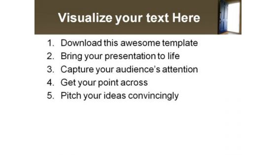 Opportunity Door Business PowerPoint Themes And PowerPoint Slides 0911