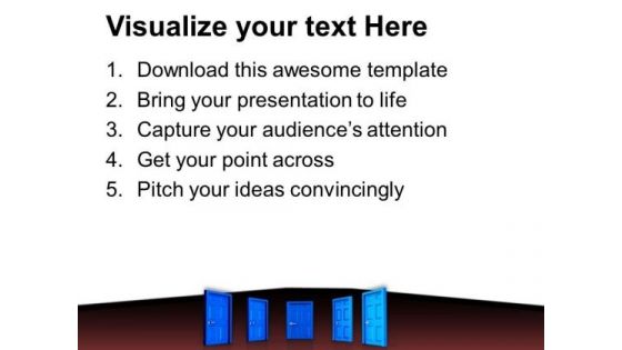 Opportunity For Right Choice Business Strategy PowerPoint Templates Ppt Backgrounds For Slides 0413