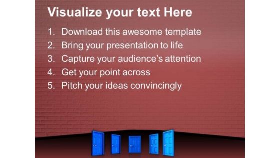 Opportunity For Right Choice Business Strategy PowerPoint Templates Ppt Backgrounds For Slides 0413