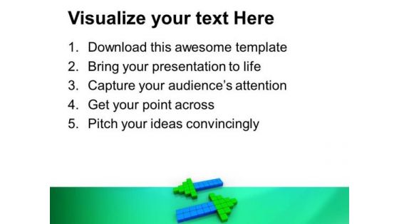 Opposite Arrows Success PowerPoint Templates And PowerPoint Themes 1012