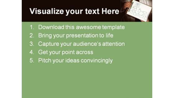 Optimistic Businessman Business PowerPoint Themes And PowerPoint Slides 0611