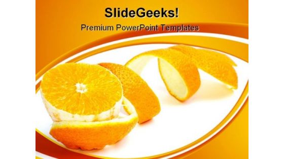 Orange Slice Food PowerPoint Templates And PowerPoint Backgrounds 0311