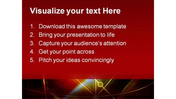 Orbit With Globe Abstract PowerPoint Themes And PowerPoint Slides 0511