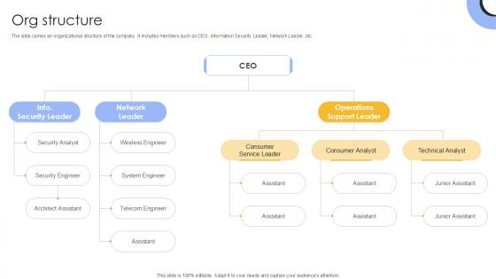 Org Structure Investment Company Investor Funding Elevator Ppt Presentation