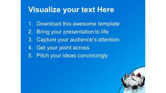 Organize Team Meeting On Time PowerPoint Templates Ppt Backgrounds For Slides 0613
