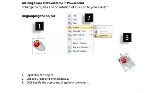 Orientated Circle Arrow Process 5 What Is Flow Charts PowerPoint Slides