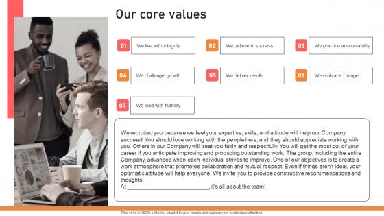 Our Core Values Handbook For Corporate Personnel Topics Pdf Our Core Values Handbook For Corporate Personnel Topics Pdf