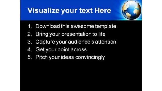 Our Own Earth Global PowerPoint Templates And PowerPoint Backgrounds 0311