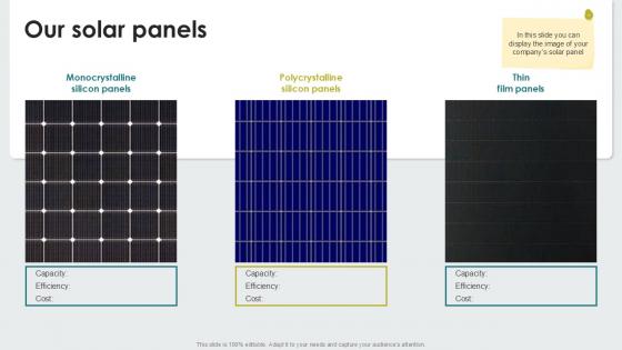 Our Solar Panels PPT Sample SS