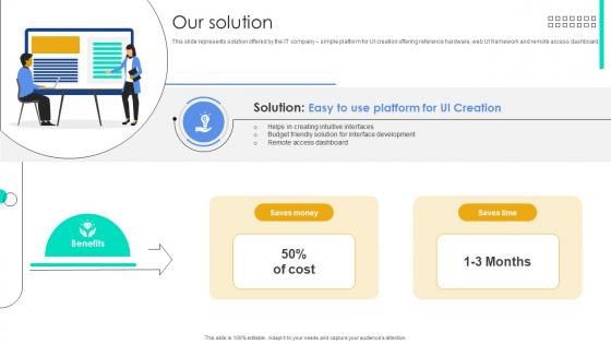 Our Solution Function User Interface Service Investor Funding Elevator Pitch Deck Our Solution Function User Interface Service Investor Funding Elevator Pitch Deck
