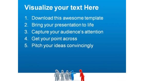 Out Of Crowd Business PowerPoint Templates And PowerPoint Backgrounds 0711