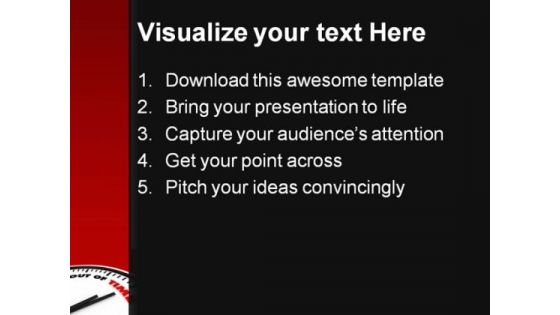 Out Of Time Metaphor PowerPoint Themes And PowerPoint Slides 0711