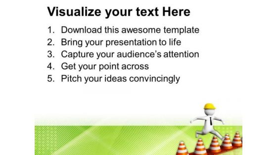 Overcoming Challenges And Facing Obstacles PowerPoint Templates Ppt Backgrounds For Slides 0713
