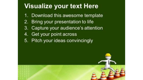 Overcoming Challenges And Facing Obstacles PowerPoint Templates Ppt Backgrounds For Slides 0713