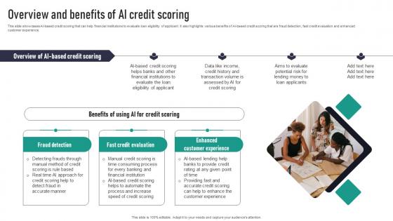 Overview And Benefits Of AI Credit Scoring Graphics Pdf