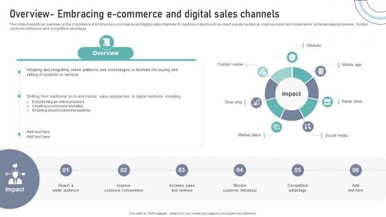 Overview Embracing E Commerce And Digital Sales Channels DT SS V