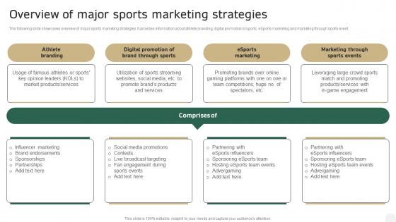 Overview Of Major Sports Marketing Strategies In Depth Campaigning Guide Elements PDF