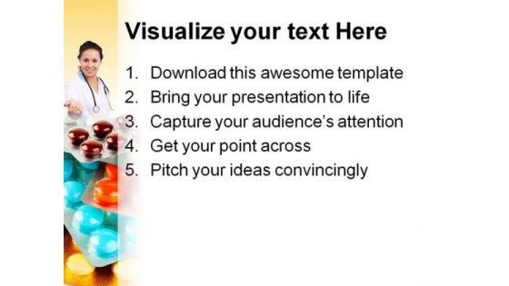 Packs Of Pills Medical PowerPoint Background And Template 1210